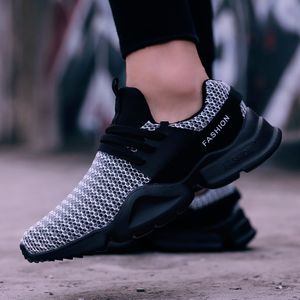 Fashion Men Summer Shoes Breathable Mesh Lace up Black Light Mens Flats Sneakers Plus Size 39-48 Running shoes Man