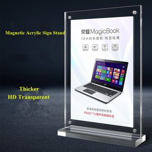 A6 100*150mm Double Sided Clear Acrylic Menu Upright Holder/Plastic Sign Holder/Message Desktop Counter Poster Display Stand