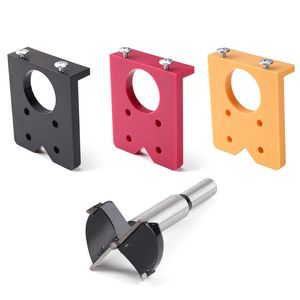 Professional Hand Tool Sets 35mm DIY Locator Hole Drill Template Woodworking Mounting Hinge Drilling Jig Guide Door Opener Kit Concealed Cab