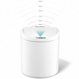 Pattumiera a induzione intelligente per cucina, soggiorno, bagno, sensore di movimento automatico a infrarossi, pattumiera per rifiuti LJ200815