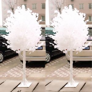 New Arrival Dekoracje Ślubne White Ginkgo Road Cytryte Kolumny Wakacje Wish Tree Party Welcome Area Rekwizyty