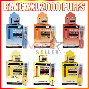 Bang XXL Disposable Vape Pen E Cigarette Device With 800mAh Battery 6ml Pods 2000 Puffs Bangs XXtra Vapes Kit