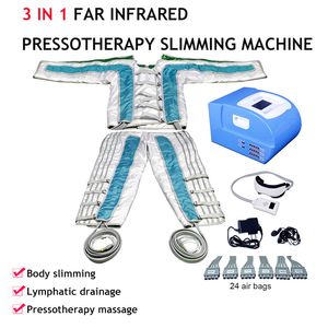 Professionell pressoterapi Massage lufttrycksmaskin långt infraröd bantningsmaskin kropp wrap filt slim terapi