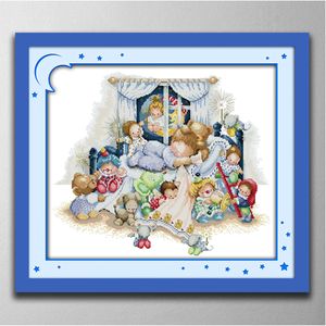 Thumbelina Home Decor Malarstwo, Ręcznie robione Cross Stitch Craft Tools Hafty Ulotki Zestawy zliczone druk na płótnie DMC 14CT / 11CT