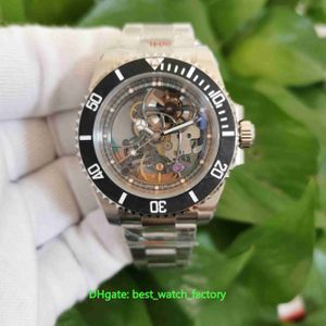 NOOBF Super Quality Watches 40mm 116610 Skeleton Carbon Fiber Bezel 904L Steel CAL.3130 Movemen Transparent Mechanical Automatic Mens Watch Men's Wristwatches