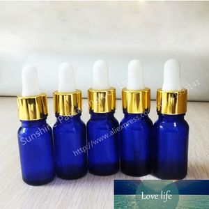 Wholesale cobalt blue glass containers for sale - Group buy Hot sale x ml Cobalt blue bottle bottle with dropper Small shading glass bottle cc glass essential oil container