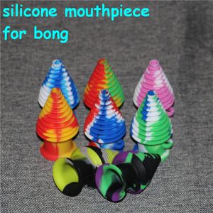 Wholesale silicone mouthpiece for bong for sale - Group buy personal Mouthpiece for glass bongs Mini dab rigs Silicone Nectar Collectors Concentrate Dab Straw Pipes Oil Rigs smoking glass pipe dab rig