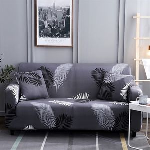 Elastyczna sofa Pokrywy do salonu Kolorowe Fotel Cover Stretch Slipcover L Sofa Mat Spandex Kanapa obejmuje LJ201216