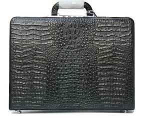 Bolsa de laptop de negócios de couro de crocodilo para homens de alta qualidade designer de luxo homens bolsa enviar designer bolsa azul listras brancas