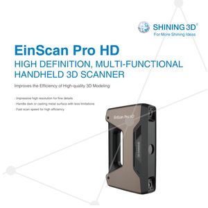 Scanner 3D industriale portatile Einscan Pro HD Desktop portatile