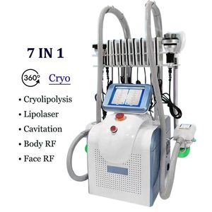 New portable cryo 360 Degrees Cryotherapy lipolaser Slimming Machine 360 Degree cavitation fat Freezing equipment Cryolipolysis with Cavitation RF