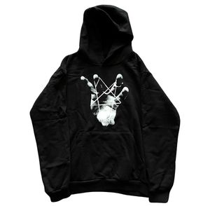 Mäns Hoodies FLA Independent PlayBoi Carti Hela Lotta Röda Korsstråle Hoodie Hooded Män och Kvinnor