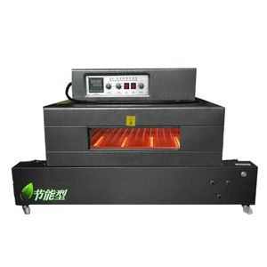 PVC, PP POF büzülebilir film ambalaj makinesi 220V görsel tavan net zincirli konveyör bant Daralan paketleme makinesi ısı
