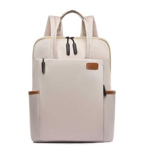 Fashion Waterproof Backpack Women Business Oxford Student School Backpacks 13.4 Inch Laptop Bag Casual Travel Rucksack Mochila 202211