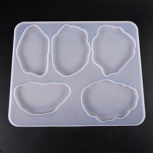 Large Epoxy Resin Silicone Mold Tea Cup Cushion Cloud Shape Table Cups Decoration DIY Molds Translucence Irregular Mould Hot Sale 11qz L2