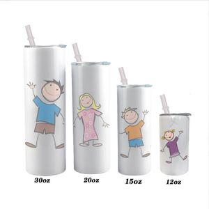 Sublimation Blank Tumbler Stainless Steel Tumblers Wine Glasses Water Bottle Car Cup With Lid Straws Coffee Mug Drinkware Sea Ship A7684