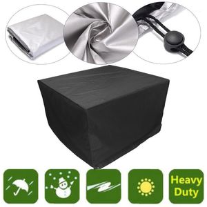 Storage Bags One Sizes Outdoor Garden Furniture Cover Waterproof Cube Protective Black Covers For Sofa Chair Table 120x120x74cm