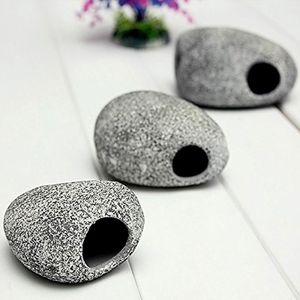 6pcs Fish Tank Stione Cichlid Cave rium Stone Decoration Ornament Stones Pond Rock Ceramic Shrimp Breeding Y200917274i