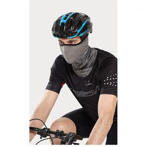 Vinter Svart Caps Running Scarf Anti-Uv Headwear Cykel Bandana Sport Fiske Skal Magiska Is Silke Utomhus Cykling Masker
