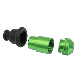 Mini tubi metallici per adulti portatili Testa tonda Fatturato Capezzoli in gomma Snuff Bottle Set per fumatori Parti multicolore Vendita calda 1 9cc J2