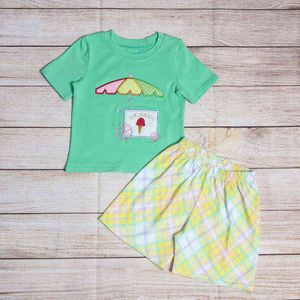 1-7Y Toddler Baby Boys Casual Clothes Sets Summer Kids Boys Embroidery PatternT-Shirt+Cotton Linen Shorts 2PCS Children Suit G220310