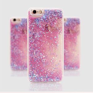 Quicksand 액체 다이아몬드 하드 플라스틱 PC 핸드폰 케이스 iPhone 13 12 11 Pro Max XR X XS 8 7 6S Bling Glitter Gold Foil Star Phone 스킨 커버