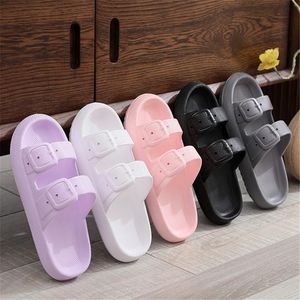 Tofflor Lucyever Tjock plattform Badrum Hem Kvinnor Eva Soft Sole Non Slip Woman Sandaler 2022 Sommar Solid Flip Flip Flops