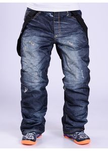 Herrenhose Stil Snow Bid Jean Snowboard Hosenträger Denim Ski Herren Skate Board Wasserdicht Winddicht Thermoskifahren