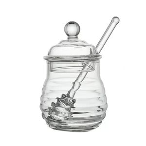 15cm Clear Glass Stirrers Honey Dipper Honey Spoon Stick for Honey Jar Collect And Dispense Tools