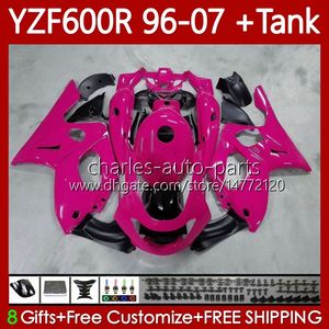 YAMAHA YZF600R THUNDERCAT YZF-600R YZF600 R CC 600R 86NO.43 YZF600-R 1996 1997 1998 1999 2000 2001 600CC 2002 2003 2004 2005 2006 2007 PERSERING Glossy Pembe Pembe