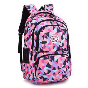 Fashion Girl School Bag Waterproof Light Weight Girls Backpack Bags Printing Backpack Child LJ201029