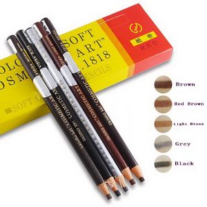 1818 Eyebrow Pencil Wholesale Soft Professional Pull-line Pencil Waterproof Coloured No Blooming Cosmetics Art Makeup Eyebrow Pencil