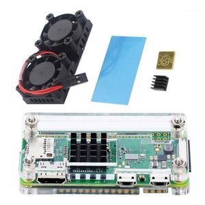 Wholesale raspberry pi heat sink kit resale online - Laptop Cooling Pads Dual Fan With Heat Sink For Raspberry Pi Model B Plus Or B Acrylic Case In Kit Zero W And1