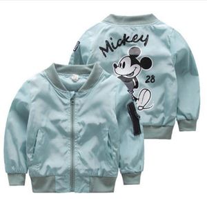 Barnjackor Flickor Rosa Jackor Gullig Tecknad Koka Barnjacka Baby Boys Jacket Ytterkläder Coats Aktiv Toddler Boy Jacket Coat LJ201125