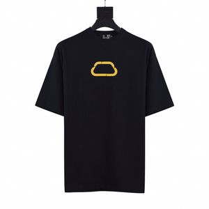 Amarelo T-shirt de T-shirt de T-shirt Logotipo Impresso Camiseta Homens Designer T Camiseta Paris Marca Verão T-shirt das Mulheres T-shirt Alta Qualidade Tops BB8527