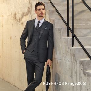 Suit (çift pantolon yeleği) -(FOB Range.006) -MTM Erkekler Takım Serisi