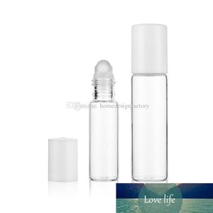 Limpar vidro garrafas de rolo, óleo essencial com bolas de rolo de vidro Aromaterapia Perfumes Lip Balms Roll On Garrafas 5ml 10ml