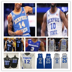 NCAA Memphis States Tigers Basketballtrikot Rose Jalen Duren DeAndre Williams Emoni Bates Landers Nolley II Lester Quinones Tyler Harris Josh Minott Alex Lomax 4XL