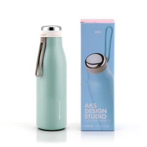 AKS Vacuum Water Bottles Tumbler Insulated Stainless Steel Metal Portable Thermos coffee Flask Thermal School Beker Termokubek LJ201221