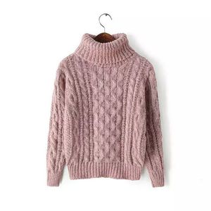 Frauen Rollkragen Pullover Herbst Pullover Frauen Beiläufige Gestrickte Oansatz Gestreiften Femme Frauen Pullover 201031