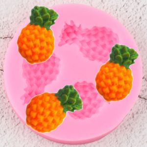 Ananas Silicone Mallen Fruit Candy Chocolade Mold D Craft Soap Mold DIY Party Cupcake Topper Fondant Cake Decorating Tools