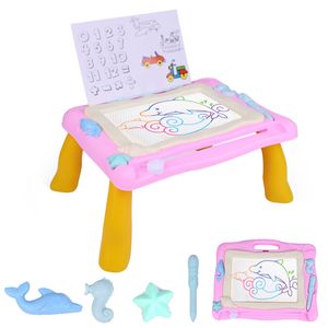 Wholesale Easels kids toys Children enlightening graffiti magnetic drawing board color DIY painting early education educational toy child gift