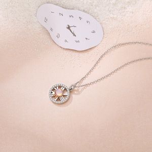 TS-XL007 High Quality Original Cute Spanish Bear Gemstone Pendant Necklace Fit Jewelry Women Jewelry Sterling Silver Necklace Q0531