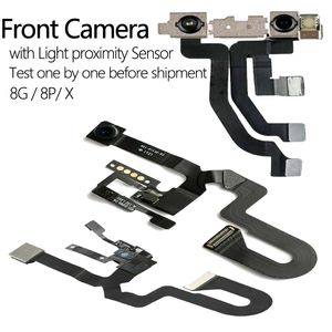 Front Camera flex cables for iphone 8g 8plus X with Light Proximity Sensor Cable Facing