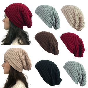 Winter Knitted Beanies Warm Soft Twist Knit Hat Fashion Women Girls Headwrap 11style free shipping HHA1642