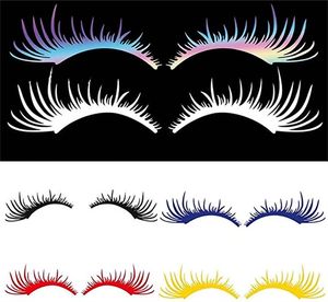 2pcs/Pairs Car Headlight Eyelashs Sticker Sexy Eyelashes Sticker Lamp Decoration Personalized Lamps Eyelash Decals Friends Gift Auto Parts