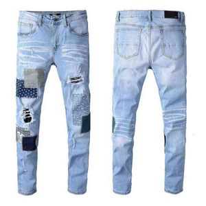AMN jeans Italian brand mens jeans fashion high quality men designer classic jeans black trousers mans jean