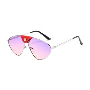 B Design Cat-Eye Full Metal Ramki Okulary ze specjalnym Sztucznym Skórzanym Przyciskiem Nos Mosta Moda Mężczyźni i Kobiety Pilot Okulary