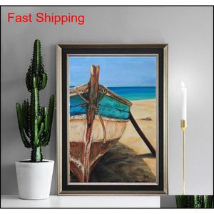 Paintings Full Diamond Scenery Diamond Embroidery Kit 5d Diy Painting Lake Sunshine Boat Landscape Mosaic qylvxe packing2010