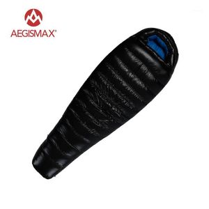 Aegismax Duck Down Down Sleeping Bag Профессиональный зимний сверхлегкий открытый белая утка вниз по рюкзаку с мумией